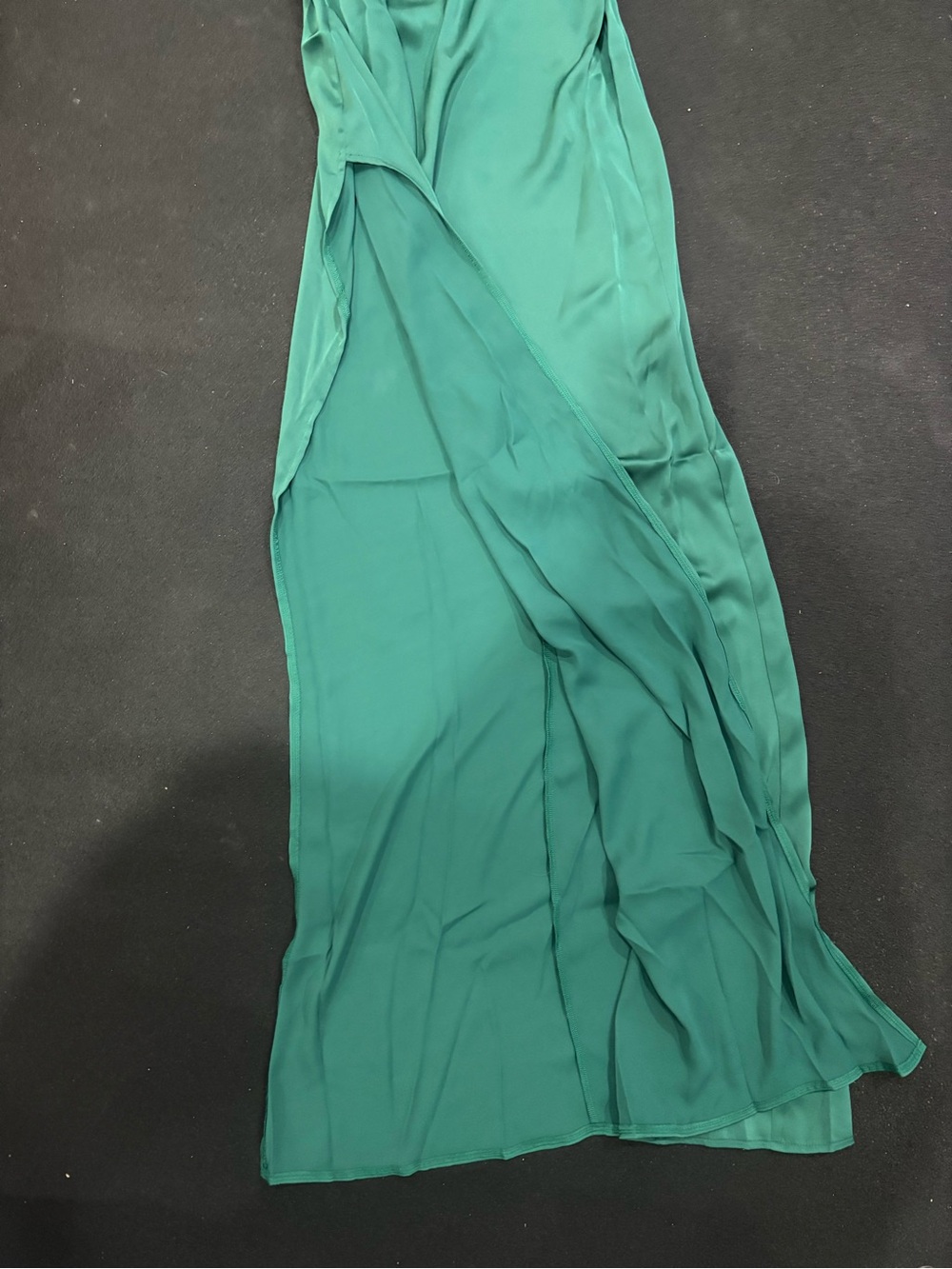 White Fox Boutique One In A Million Maxi Dress Emerald Sz S - Picture 10 of 14